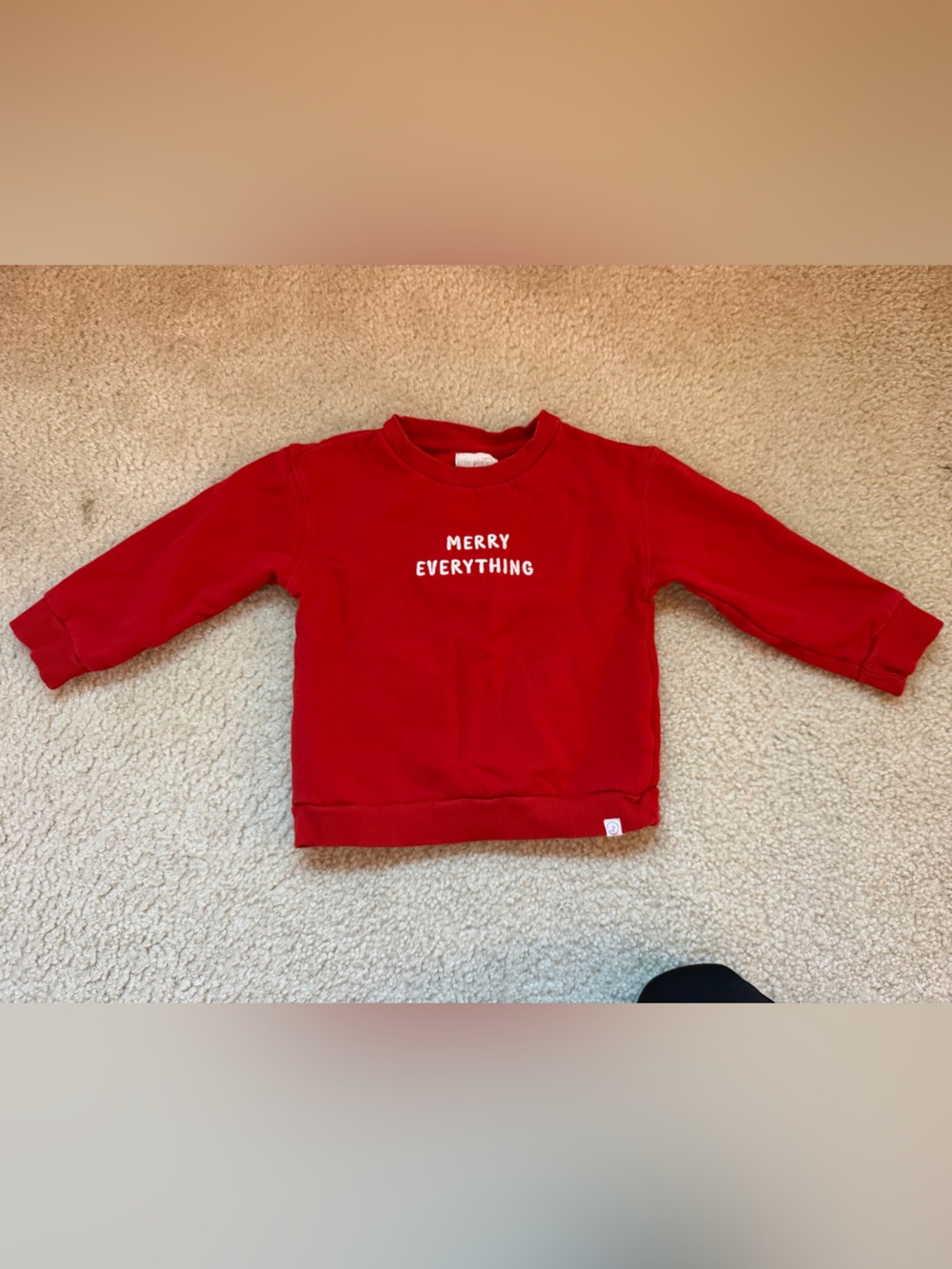 Little Planet by Carters Red Merry Everything Holiday Sweatshirt 4T